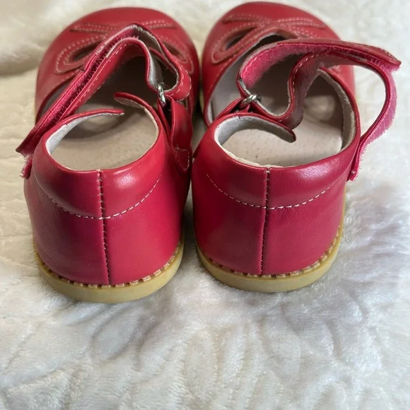 Livie & Luca Light Pink Leather Petals Dress Shoes with Strap Size 10 - Picture 4 of 5